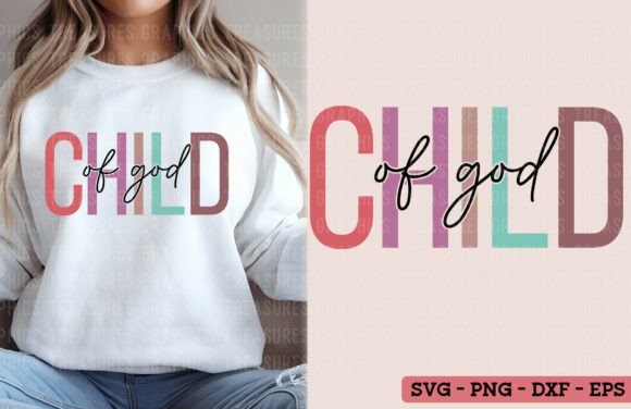 Boho Christian PNG Child of God SVG for T-Shirt Designs