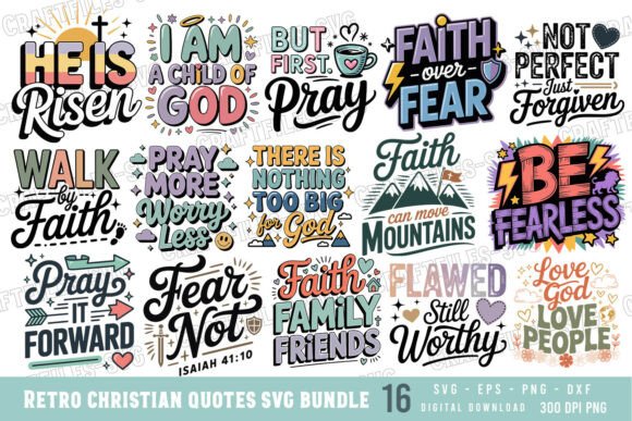 Christian SVG Bundle: Jesus SVG Bundle for T-Shirt Designs