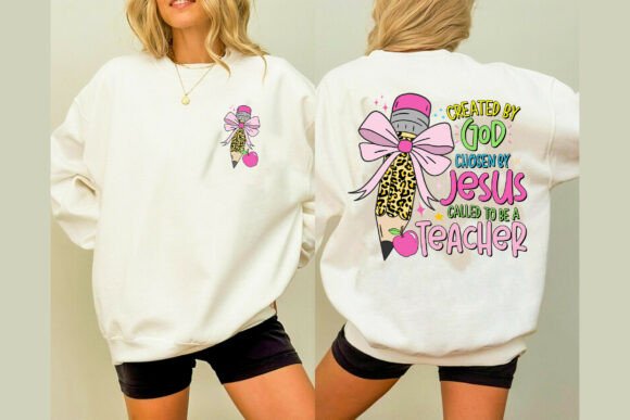 Christian Teacher Tee Sublimation PNG for T-Shirt Designs