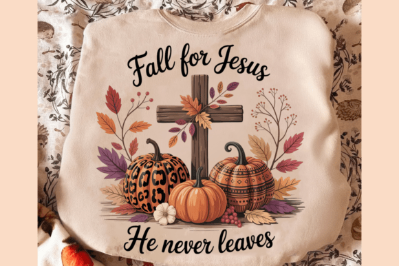Fall for Jesus PNG, Halloween Fall Png