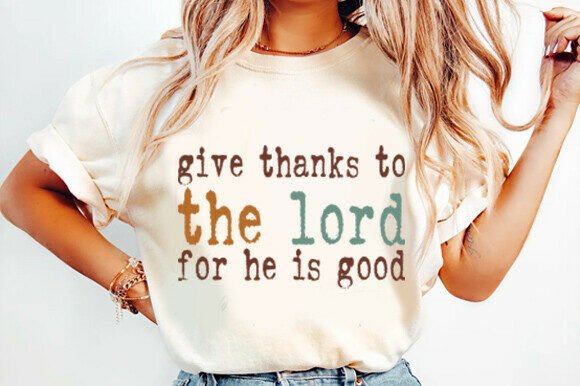 Give Thanks to the Lord Fall Christian T-Shirt Designs