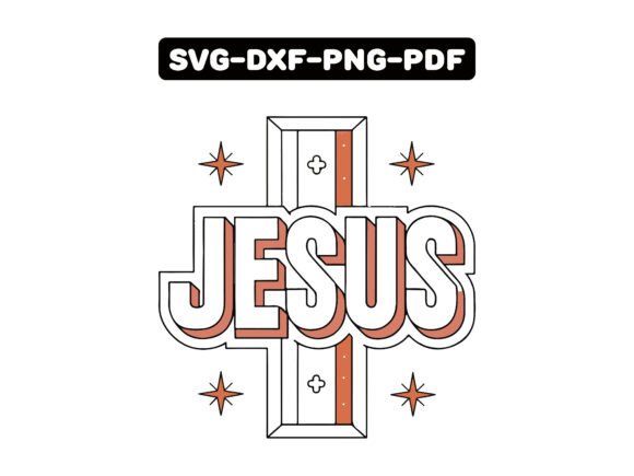 Jesus Cross Typography T-shirt Design