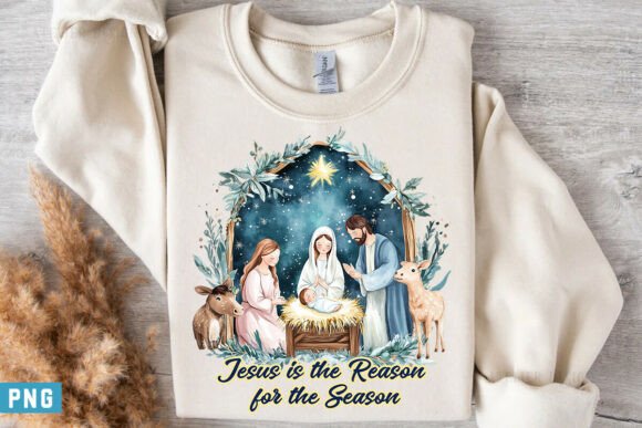 Jesus Is the Reason PNG Vintage T-Shirt Designs