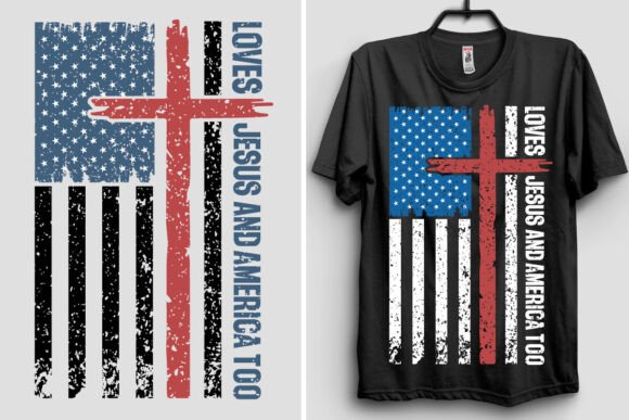 Loves Jesus and America Too SVG, USA