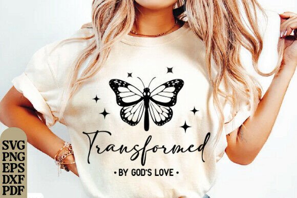 Transformed Butterfly SVG, Christian SVG